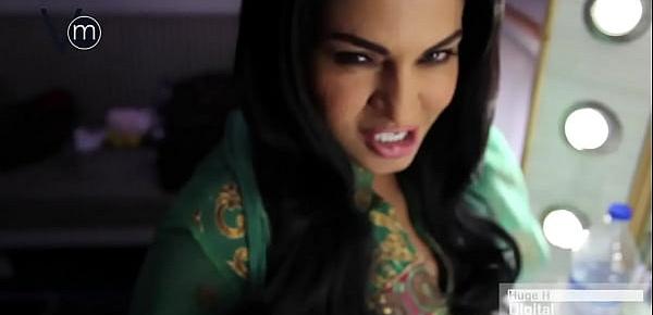  Veena Malik in Vanity Van